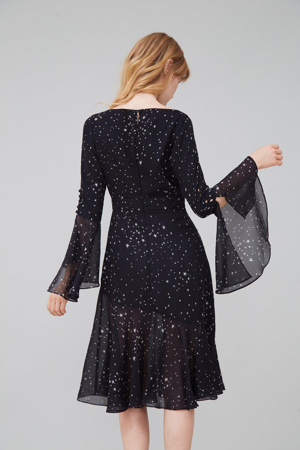 DREAMSCAPE ASYMMETRIC CHIFFON DRESS-DRESS-My Dearest