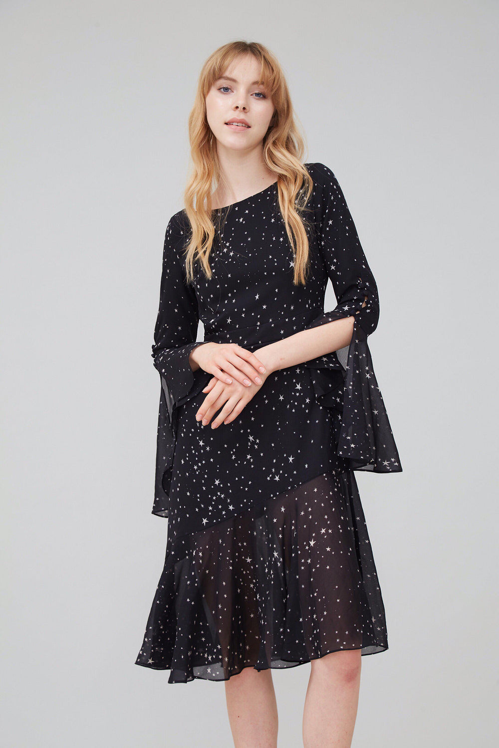 DREAMSCAPE ASYMMETRIC CHIFFON DRESS-DRESS-My Dearest