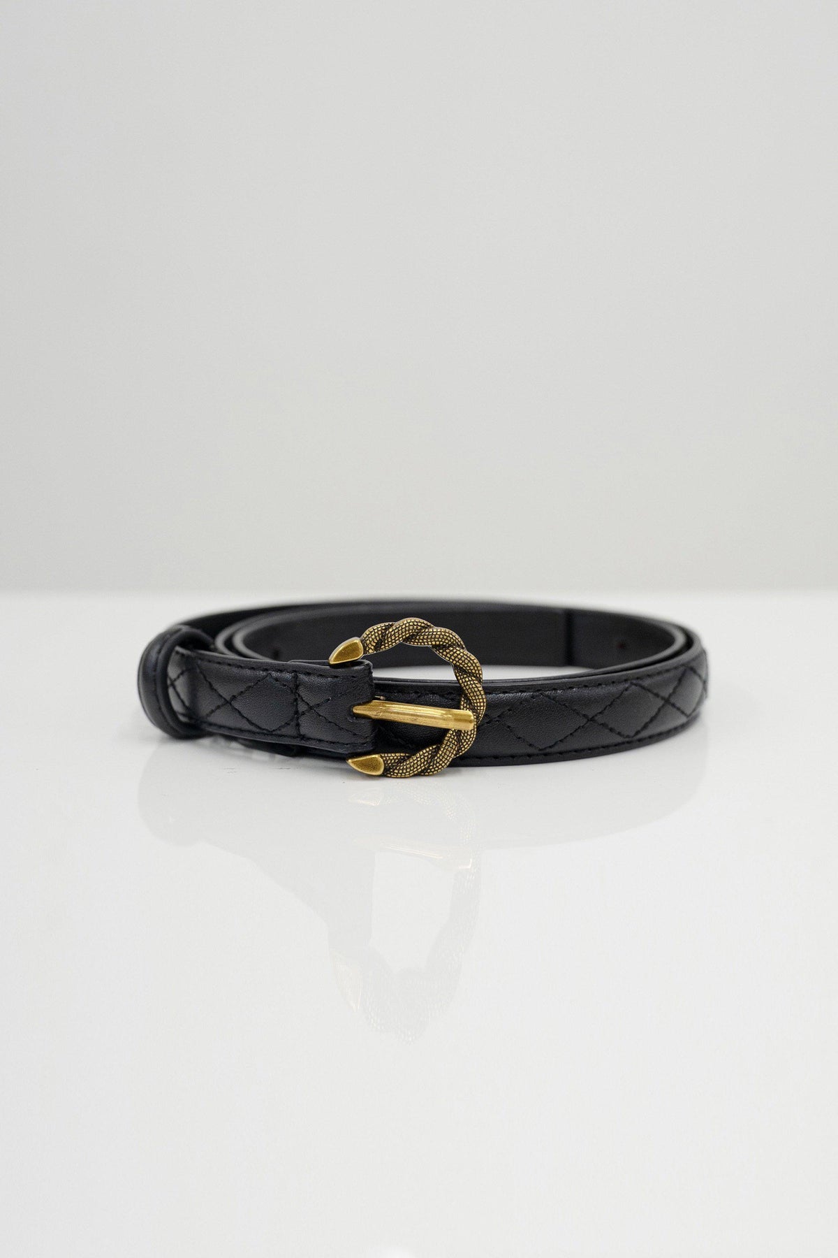 Laurent Leather Belt - Black