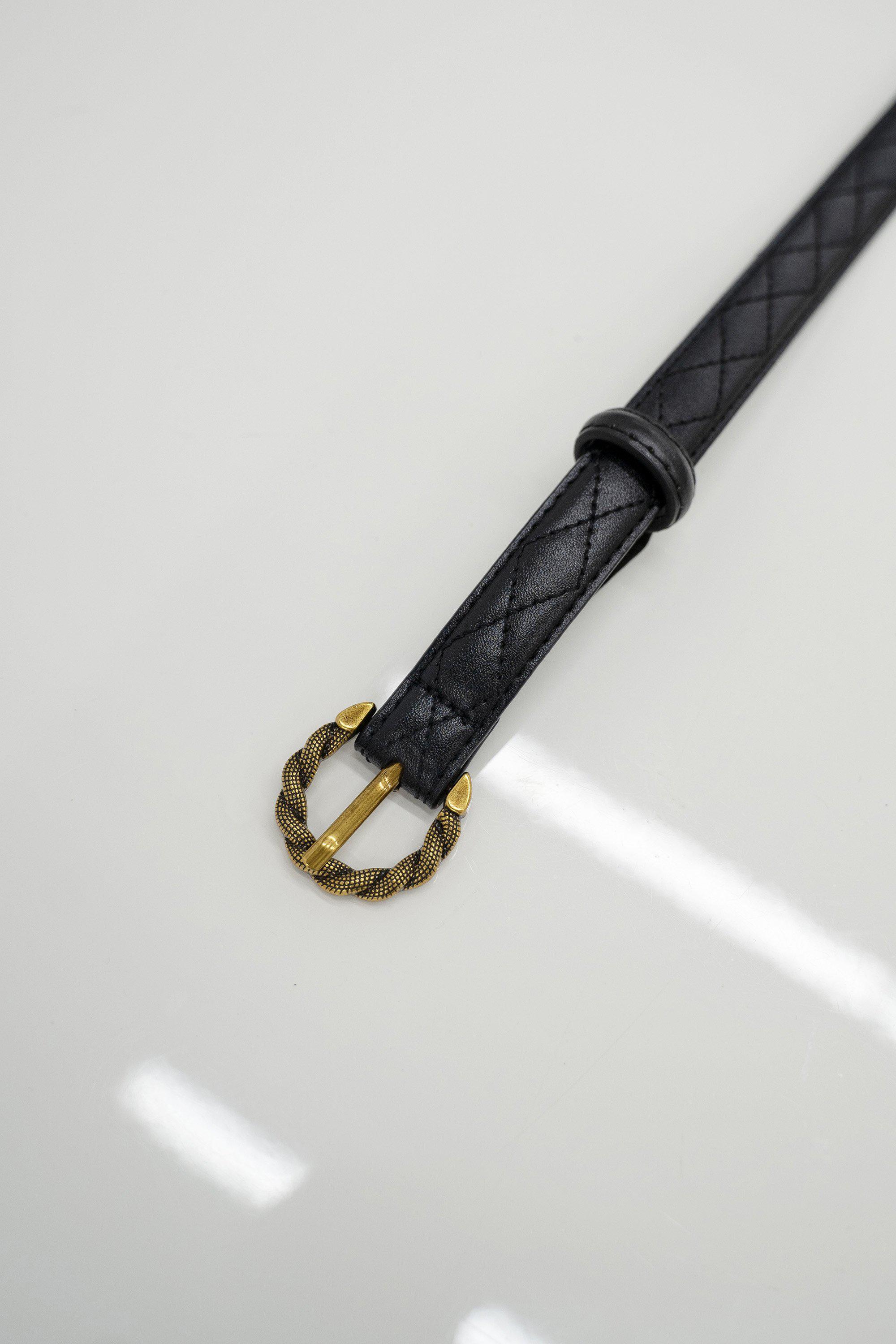 Laurent Leather Belt - Black