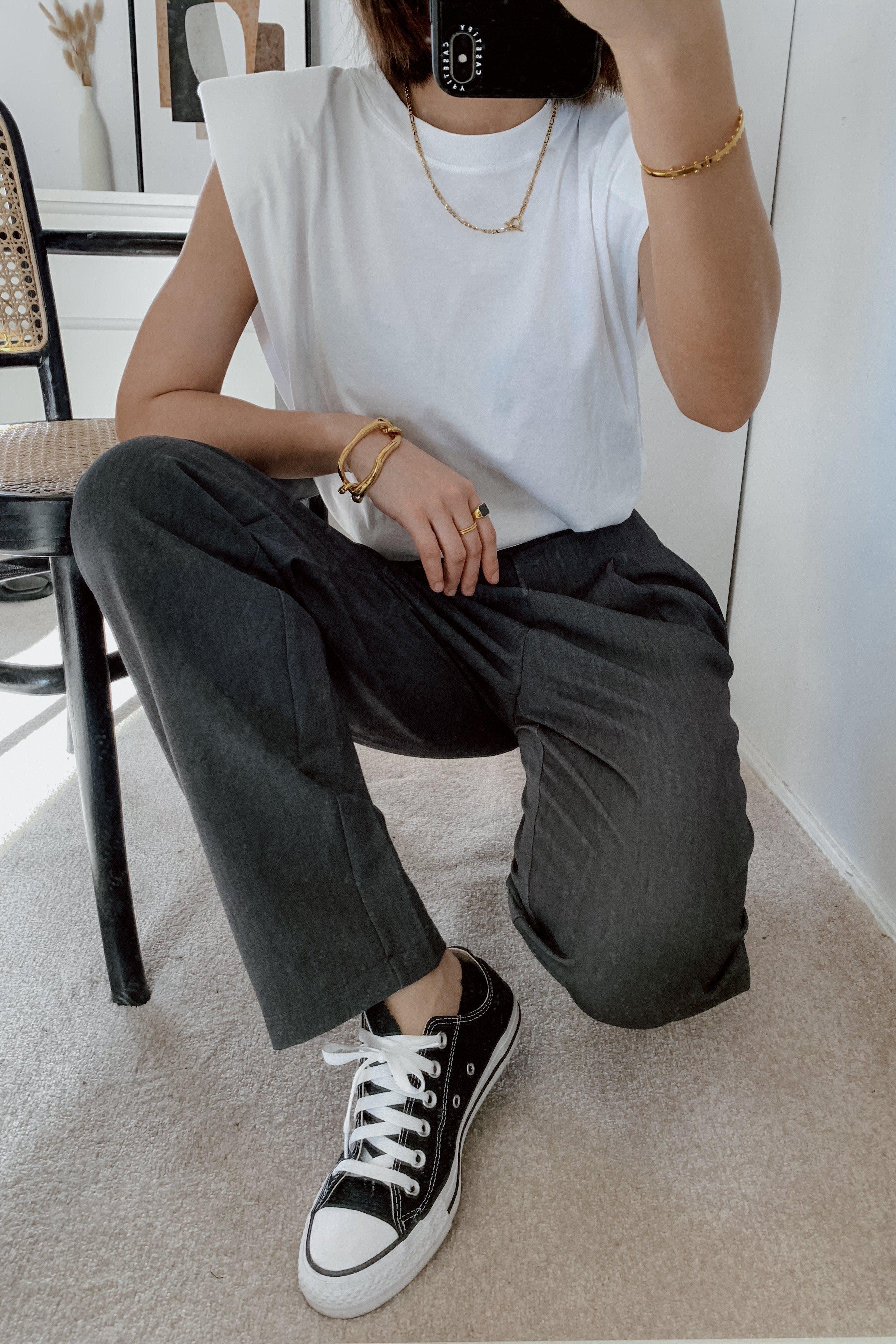 STREET STYLE HIGH RISE TAPERED PANTS-PANTS-My Dearest