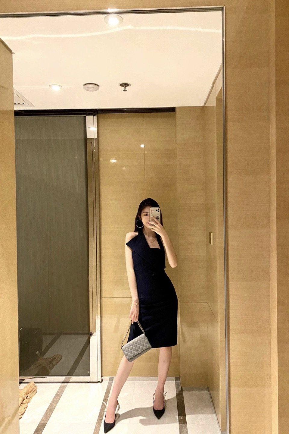 MIRANDA STRETCH CREPE MIDI DRESS-DRESS-My Dearest