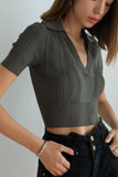 Chicago Knit Top - Grey