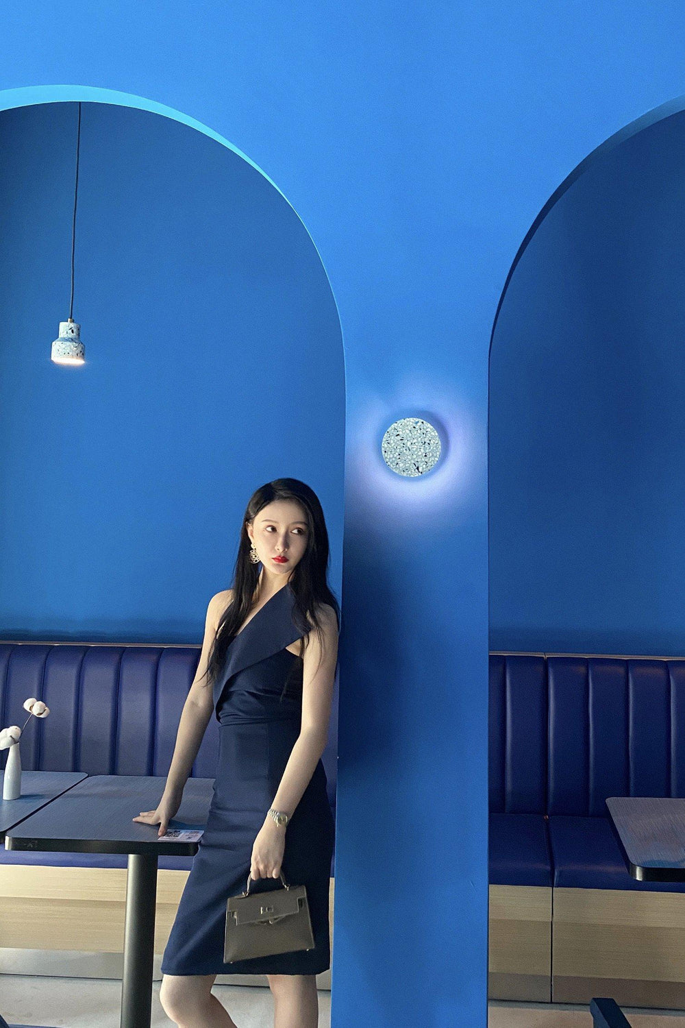 MIRANDA STRETCH CREPE MIDI DRESS-DRESS-My Dearest