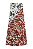 Be Bold Printed Satin Skirt