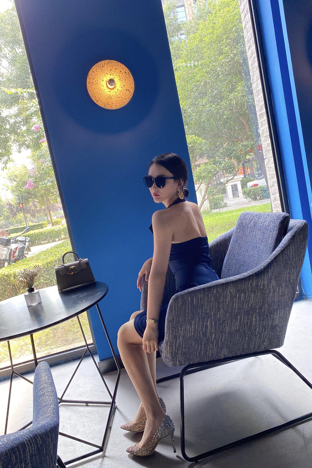 MIRANDA STRETCH CREPE MIDI DRESS-DRESS-My Dearest