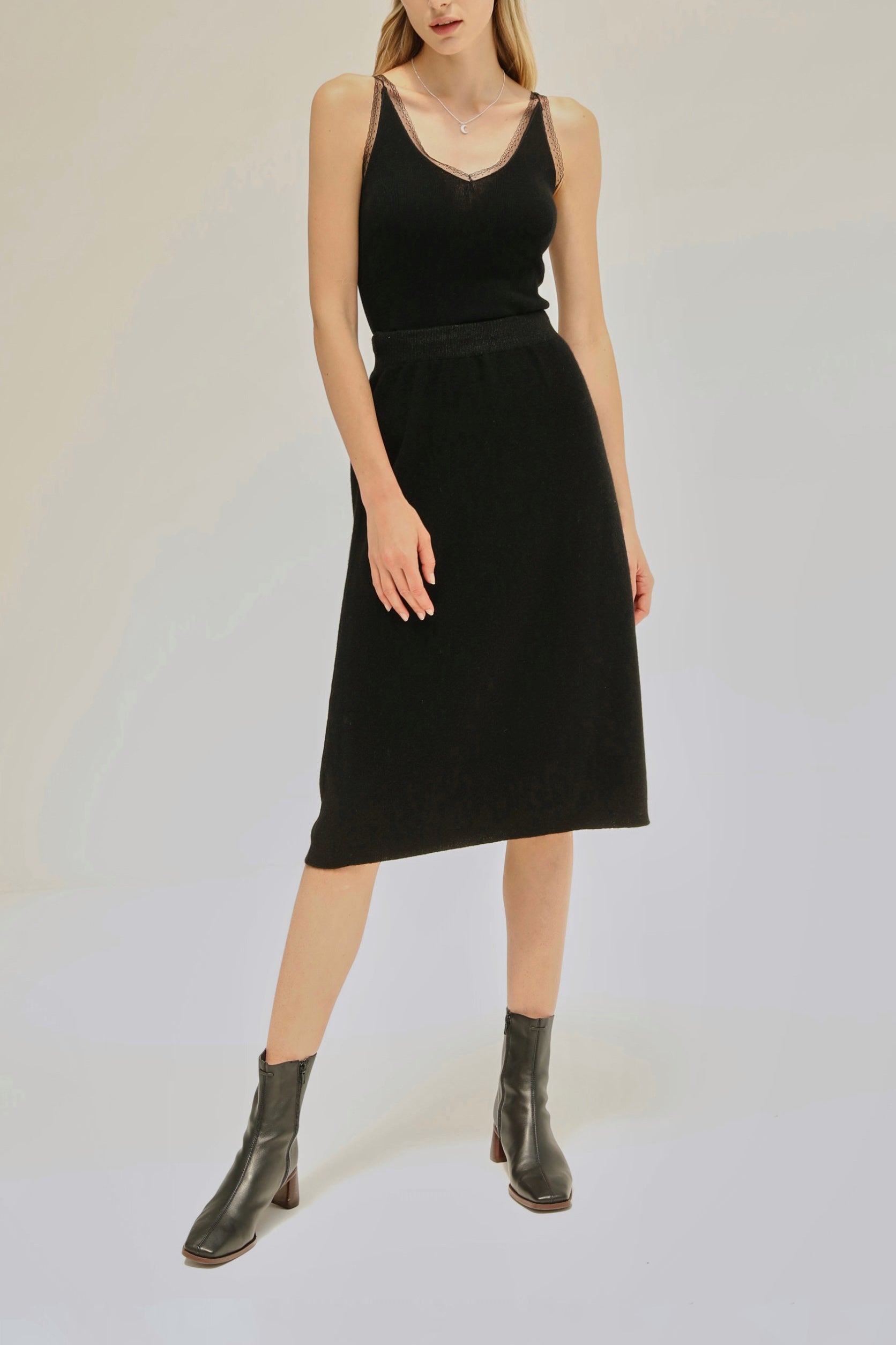 Winter Archive Wool Skirt - Black